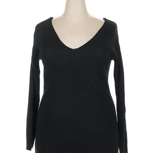 Ambiance Apparel Black V-Neck Sweater